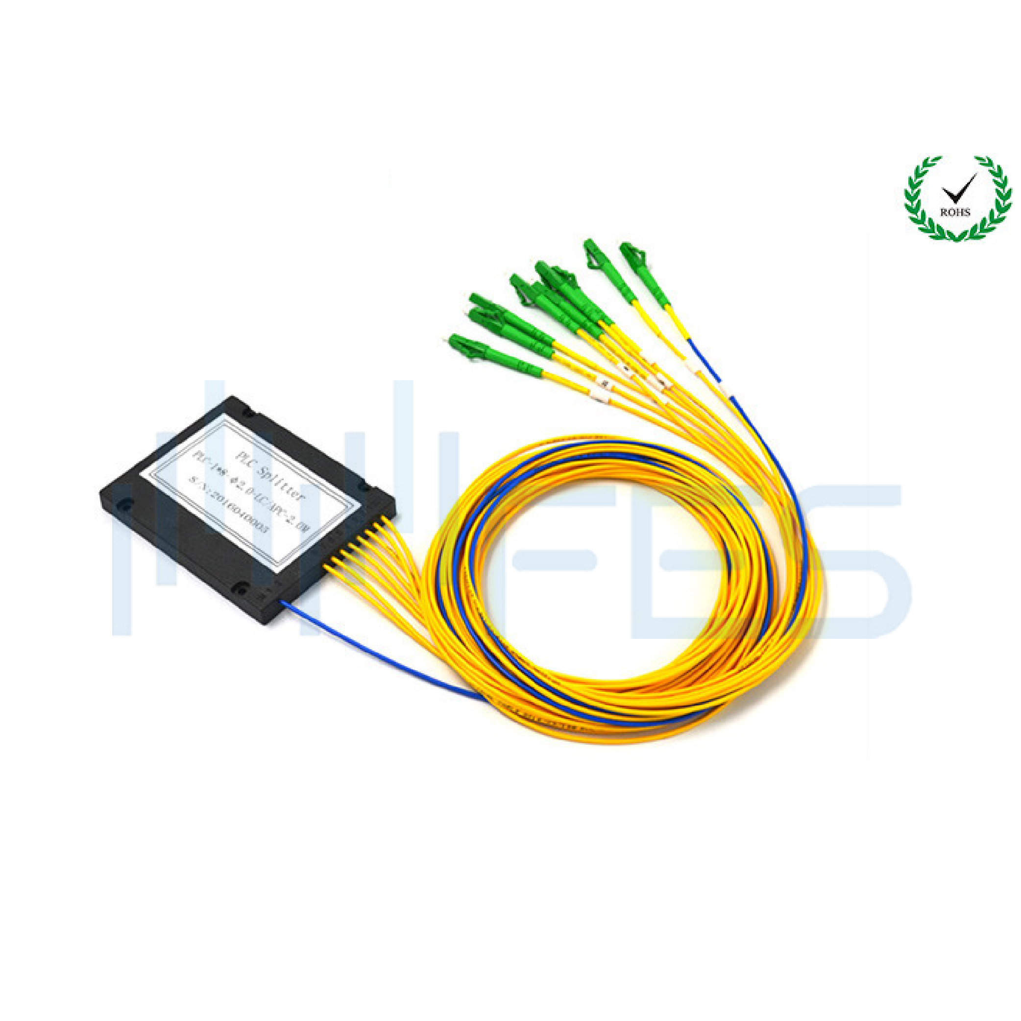16.2dB Insertion Loss Fibre Optic Splitter Gigabit Passive Optical Network ABS 1 x 8