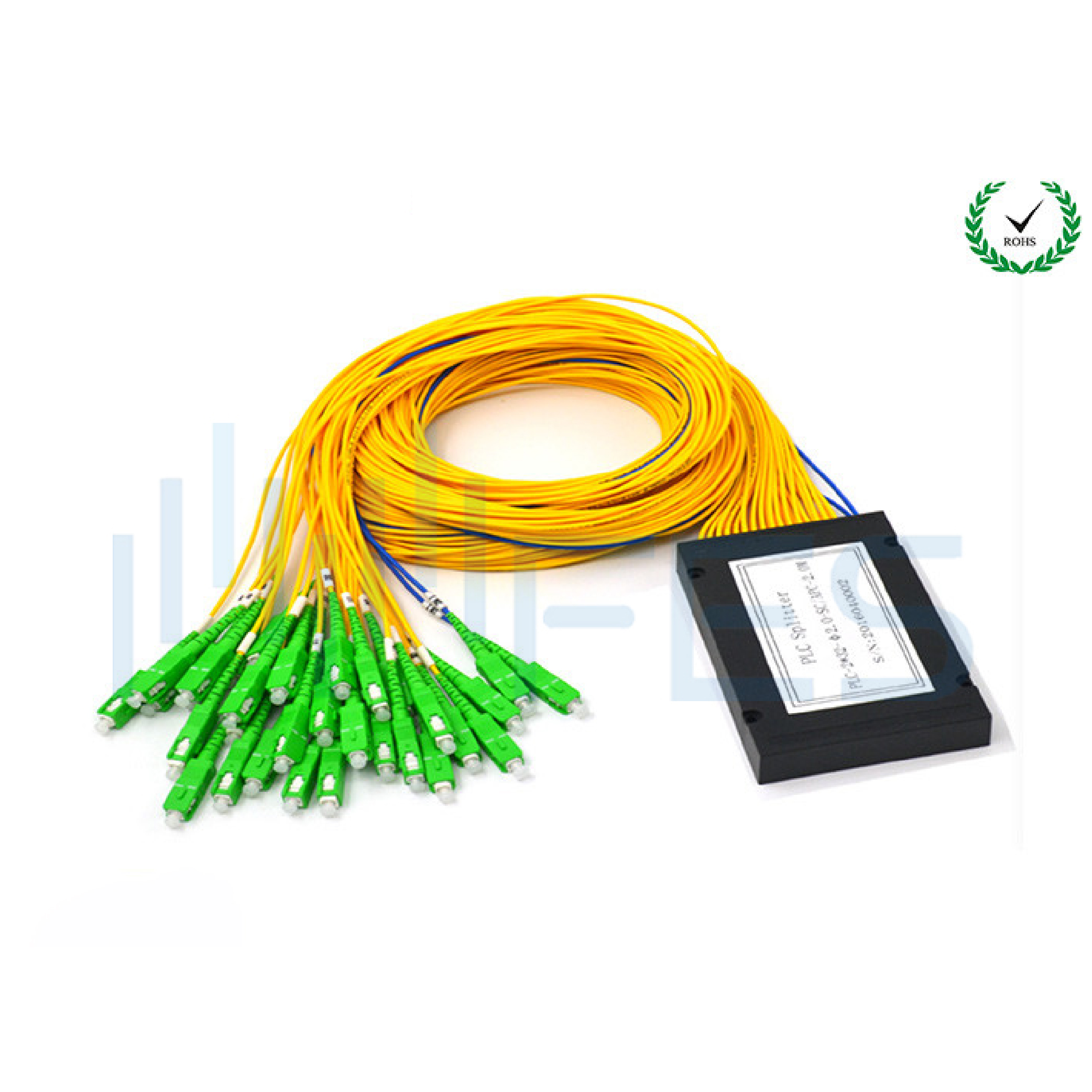 LC APC Connector Fiber Optic Splitter Module 2x32 Corning Fiber ABS