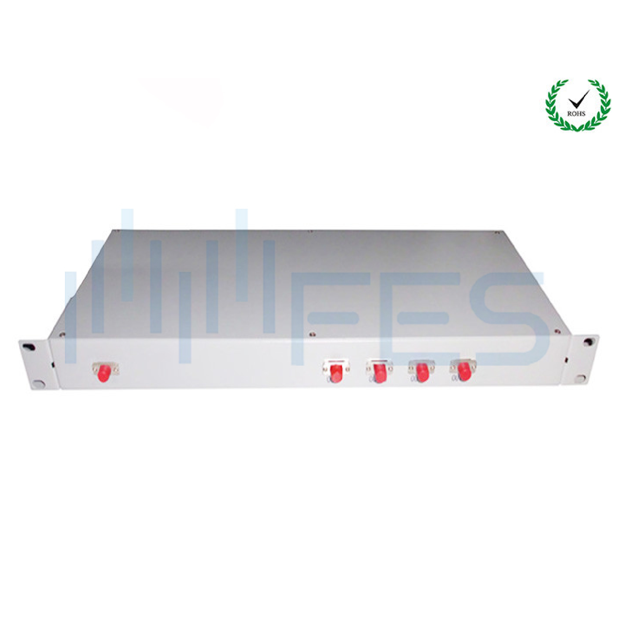 1x4 Fiber Optic Splitter Patch Panel Type , Rack Mount PLC Splitter 1U 19'' - Image 2