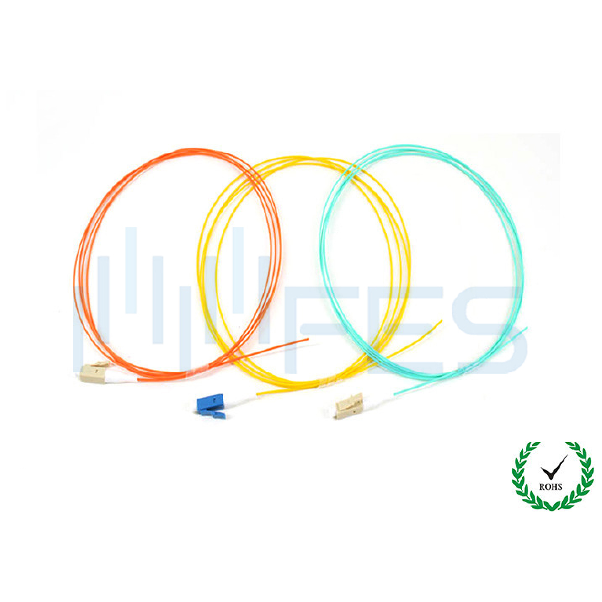 Simplex LC LC OM3 Patch Cord 50 / 125 10G Fiber Optic Pigtails PVC Cover