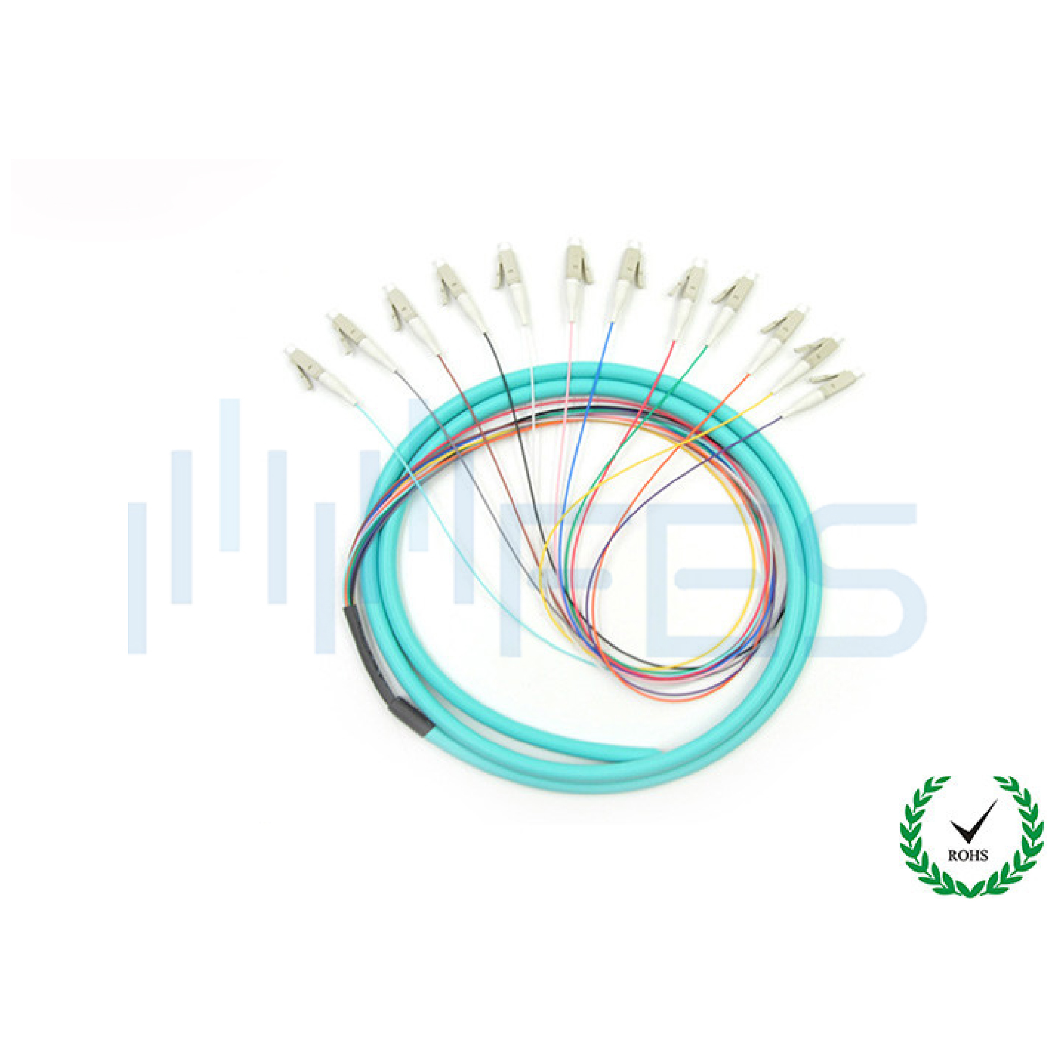 Simplex LC LC OM3 Patch Cord 50 / 125 10G Fiber Optic Pigtails PVC Cover - Image 2
