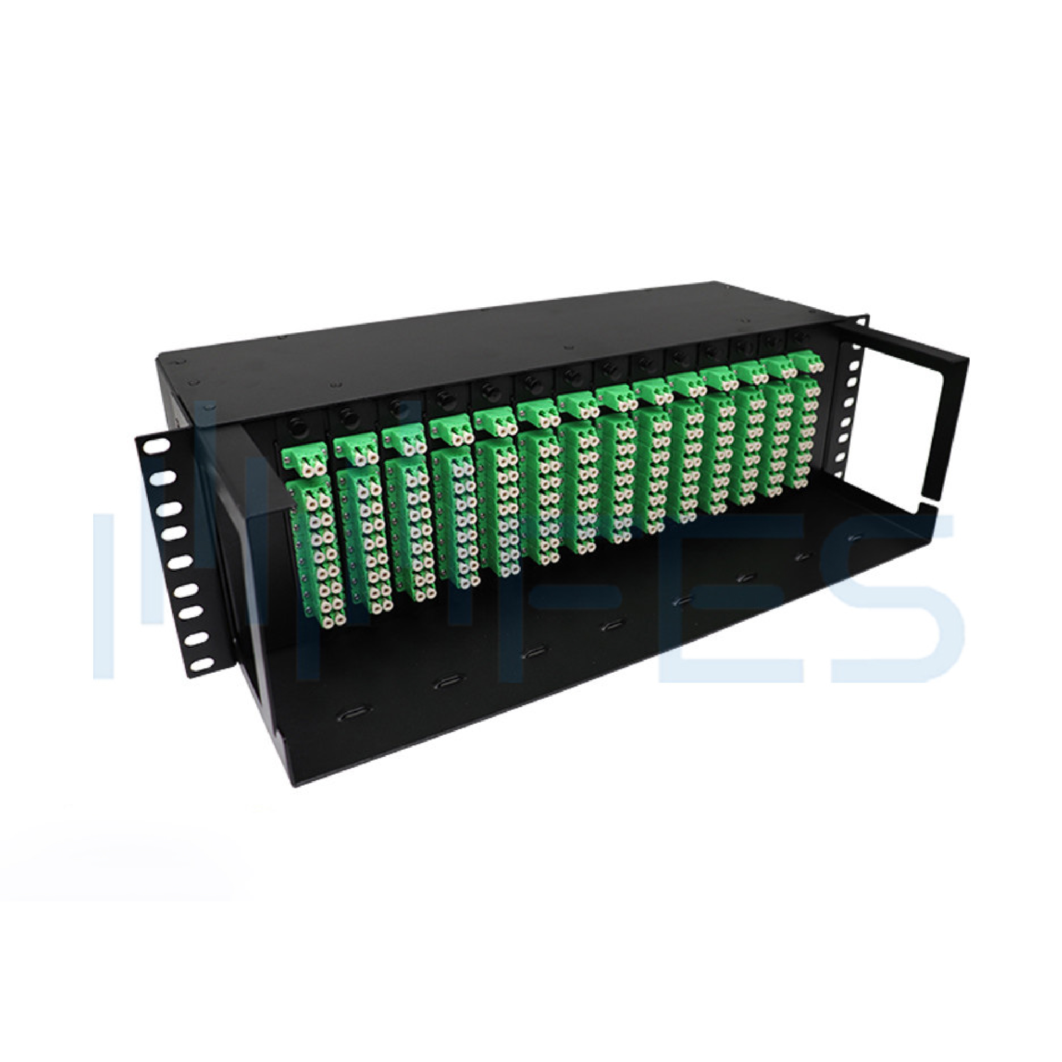 2*16 PLC Splitter LC/APC 3U Fiber Optic Splitter Patch Panel Rack Mountable Chassis ODF