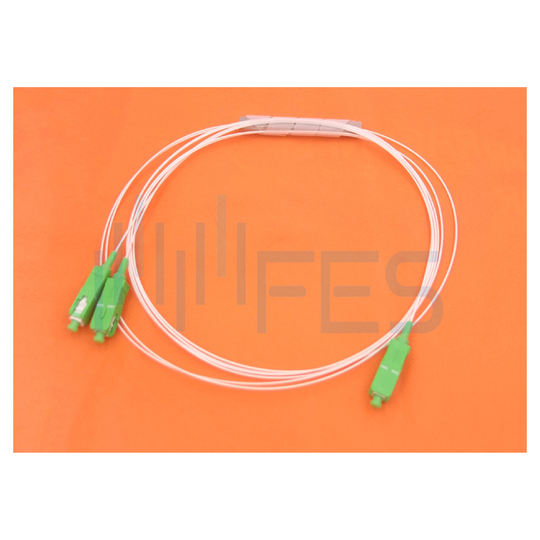 Durable Mini Tube Fiber Optic Cable Splitter 1x2 PLC 0.9mm 1.0m LSZH SC/APC LC/APC