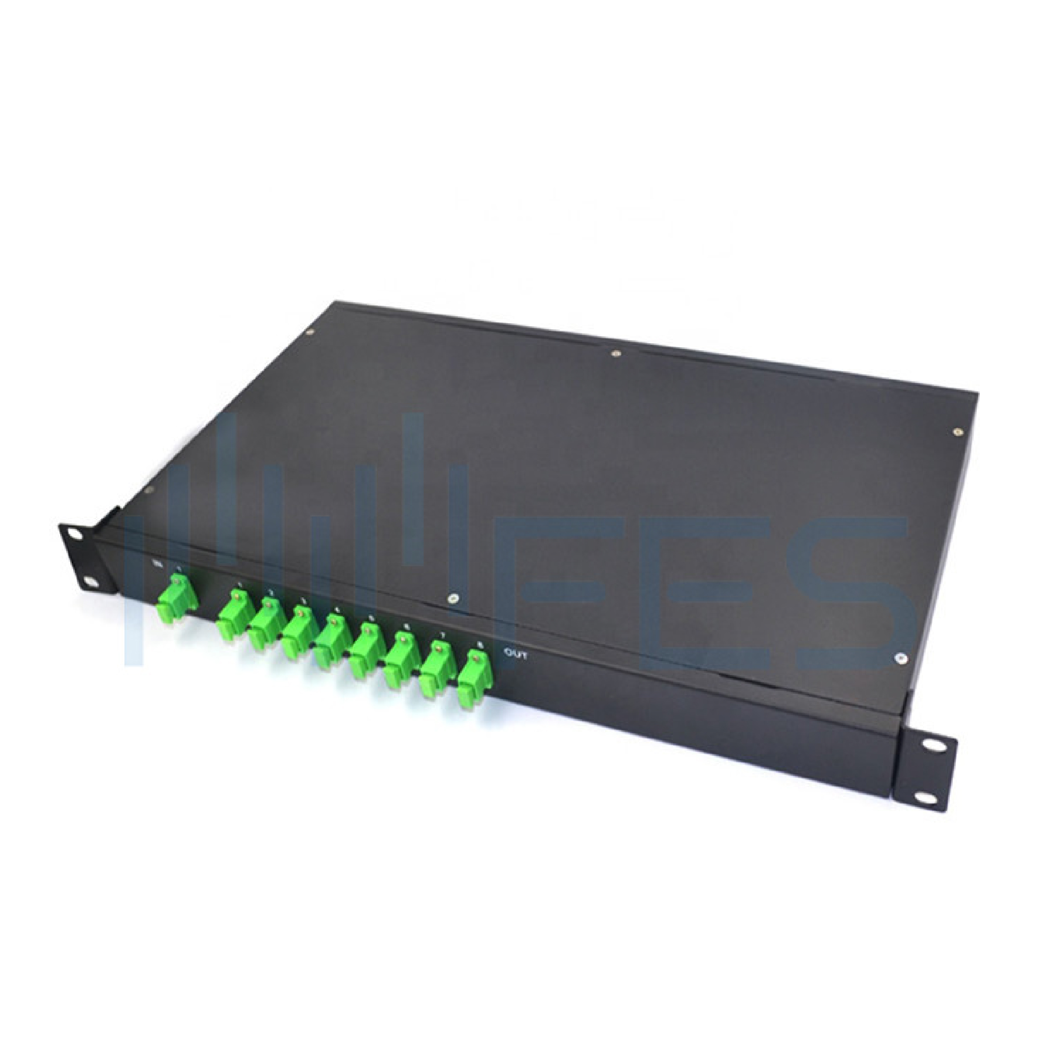 1*8 PLC Optical Fiber Splitter 1x8 SC/APC Patch Panel Rackmount Splitter