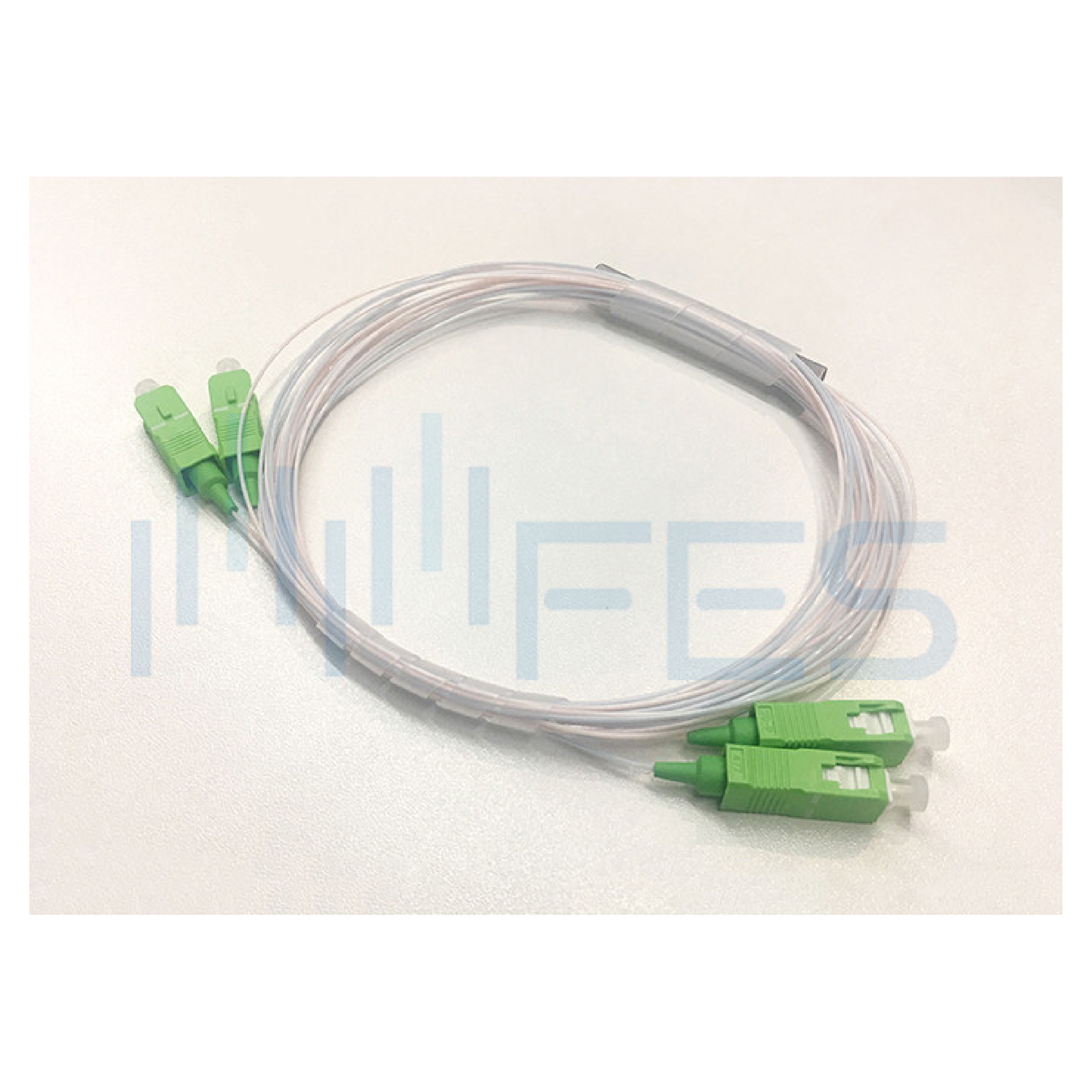 LSZH Jacket Fiber Optic Splitter , 2x2 Optical Fiber Splitter 900um 1.5m Length
