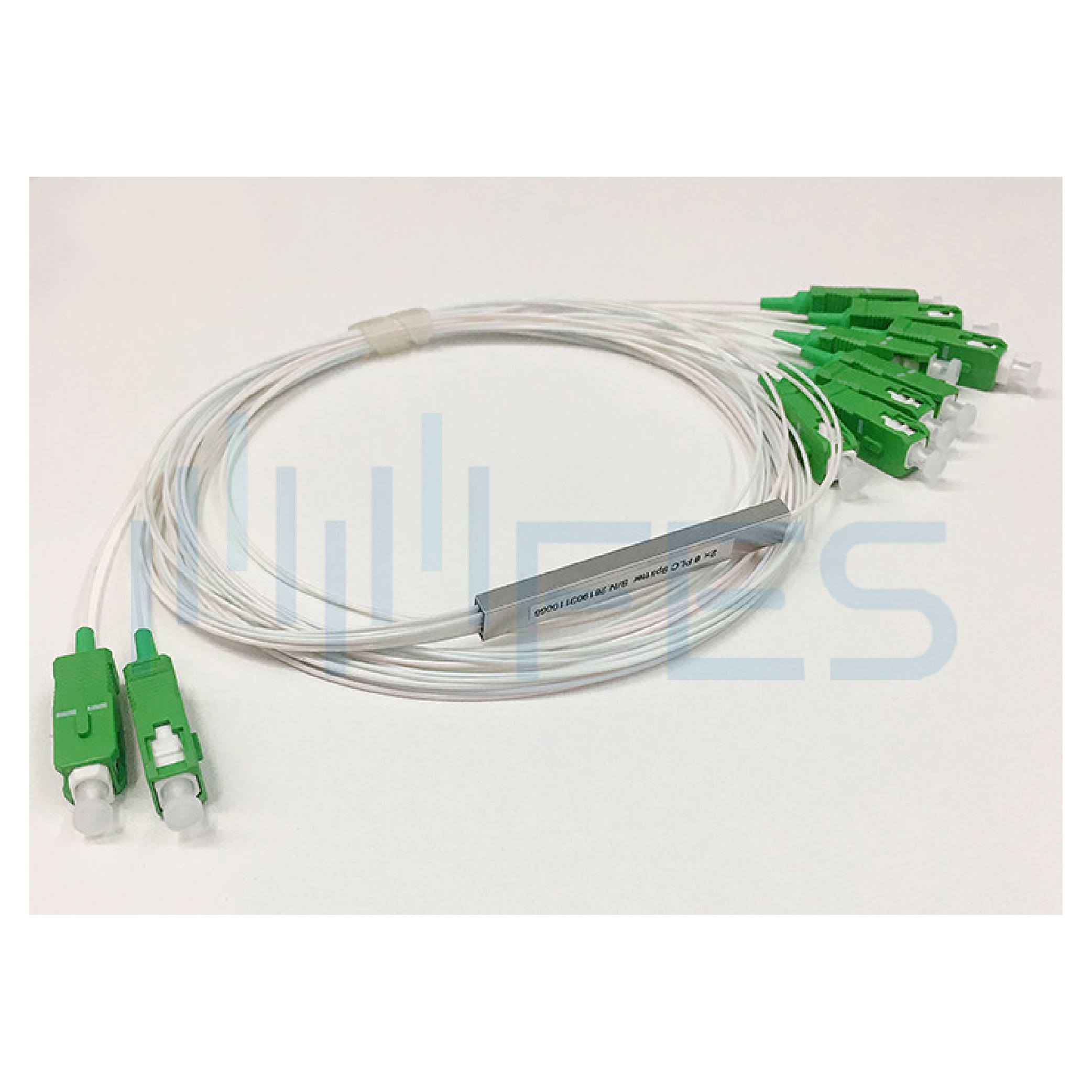 Mini Tube PLC Fiber Optic Splitter 2*8 SC/APC LC/APC 1.0m 1.5m 2.0m Length