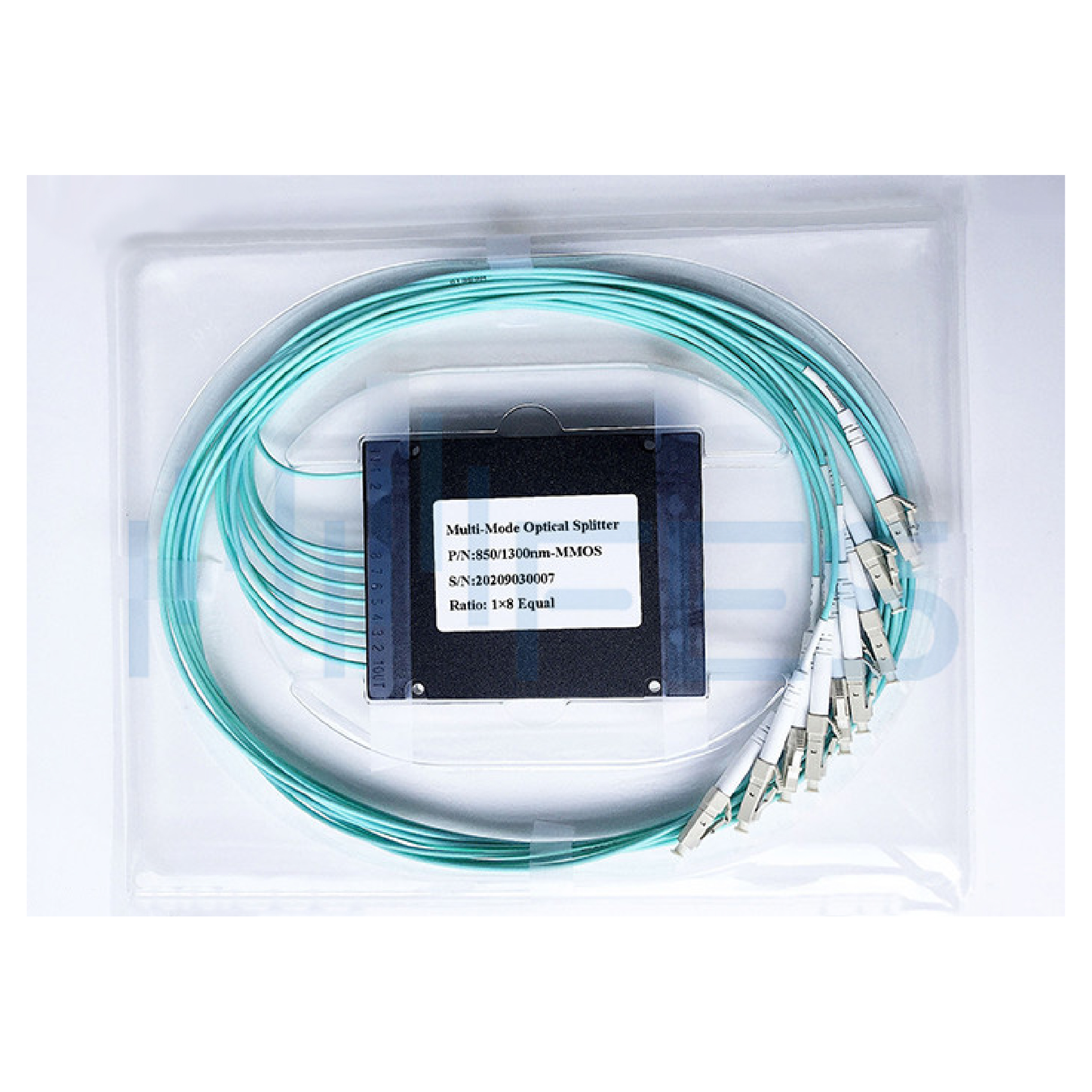 OM2 OM3 OM4 Fiber Optic Splitter 1*8 ABS Box Type Multimode