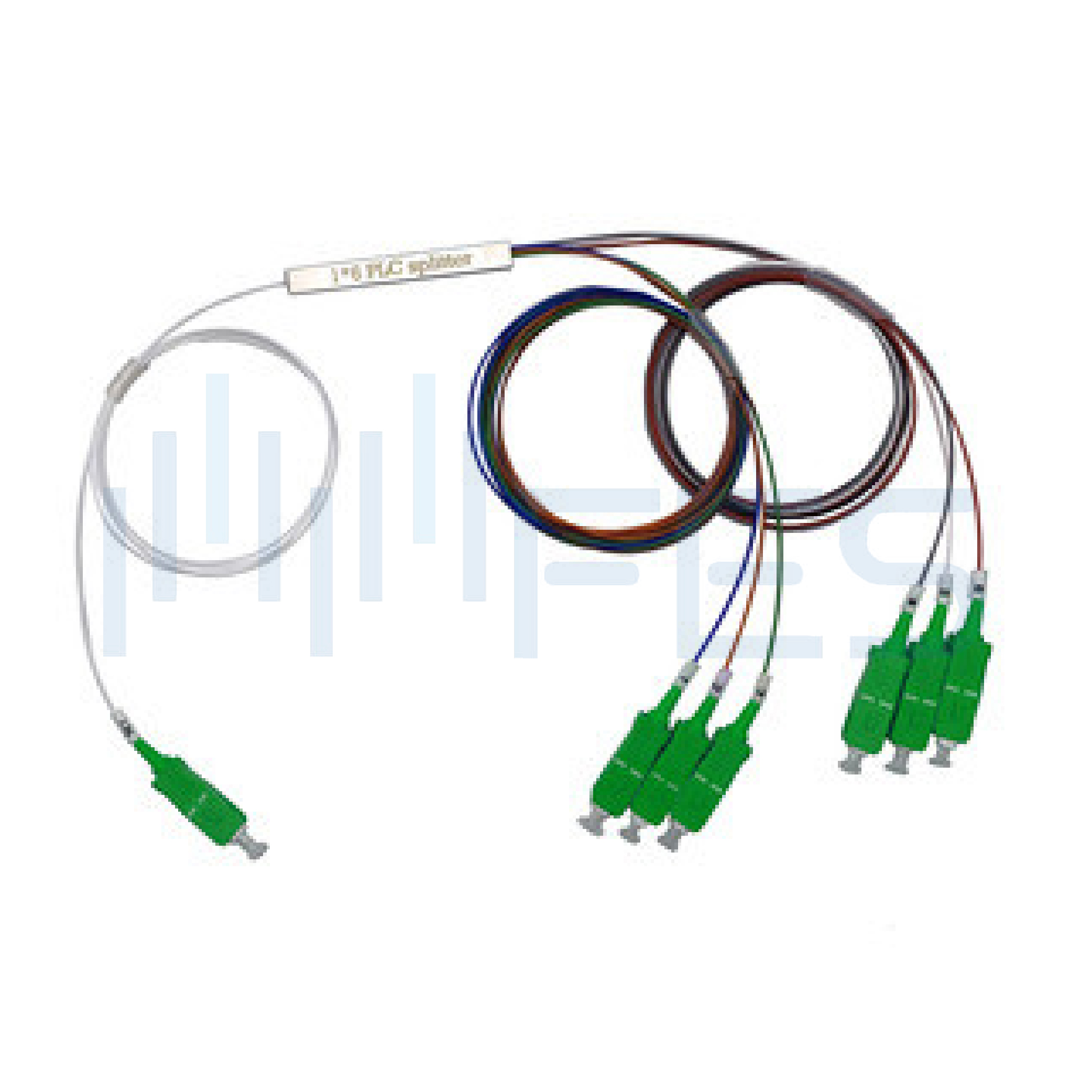 1x6 PLC Fiber Optic Splitter Mini Blockless Tube Type SC UPC Connector - Image 2